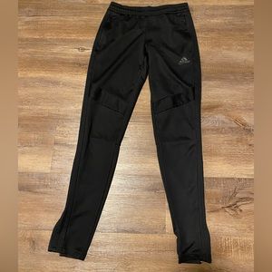 Black Adidas Tiro 19 Training Pants with Black Stripes